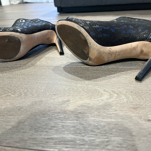 JIMMY CHOO Hector Laser-cut Leather Ankle Boots.  36.5. Great condition! - Picture 6 of 6